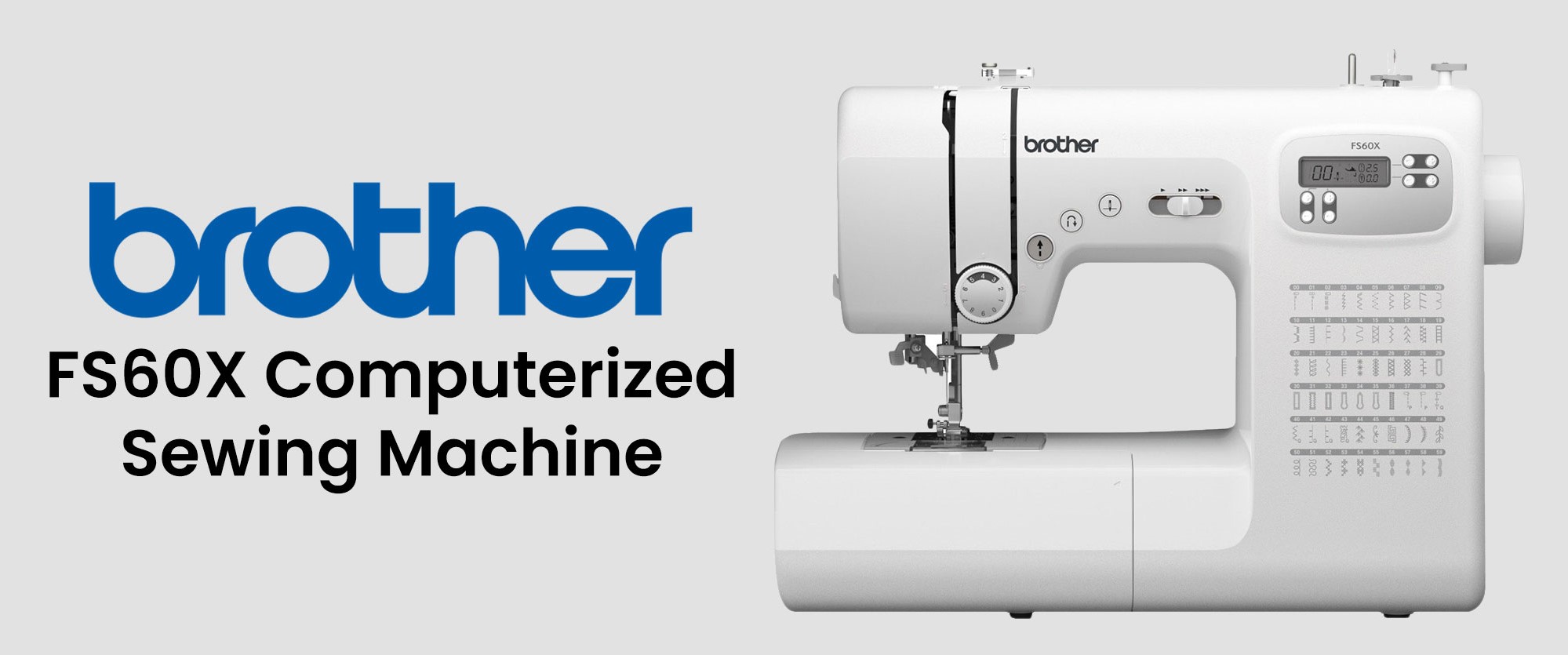 Buy Online Brother Computerized Sewing Machine, FS60X in UAE